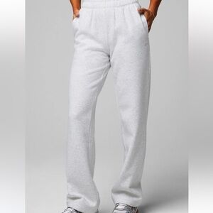 Fabletics Wide Leg Grey Sweatpant